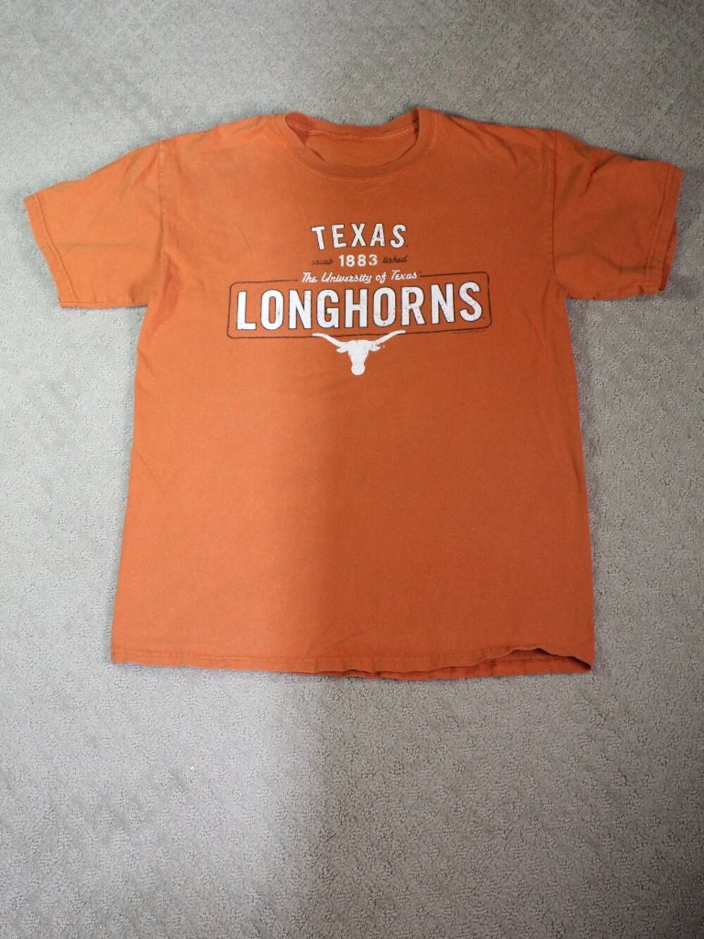 Texas Longhorns Size M Orange Short Sleeve T-Shirt